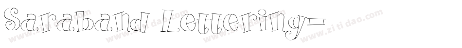 Saraband Lettering字体转换